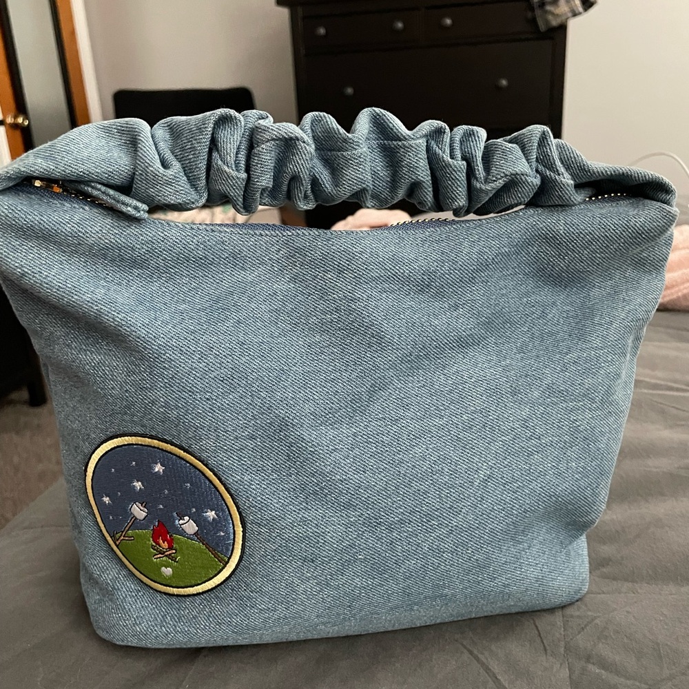 STONEY CLOVER LANE Denim Scrunch Handle Bag